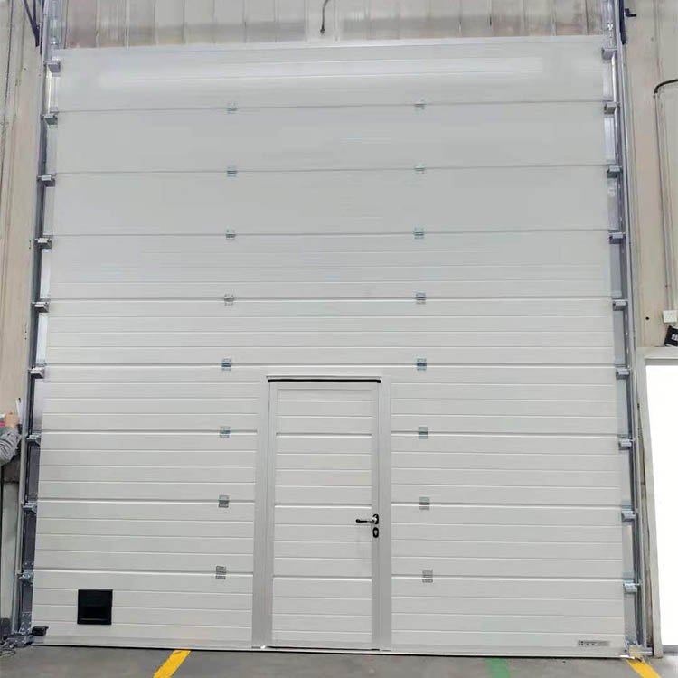 Industrial sectional door.