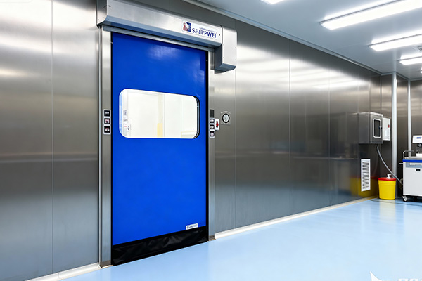 SEPPES zipper high speed door for busy car wash vehicle passages