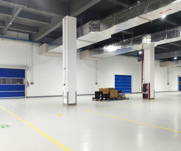 high speed door installation pic