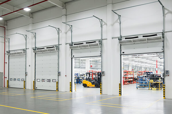 commercial sectional overhead door pic