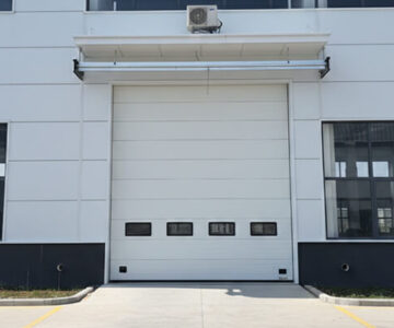 commercial sectional overhead door pic