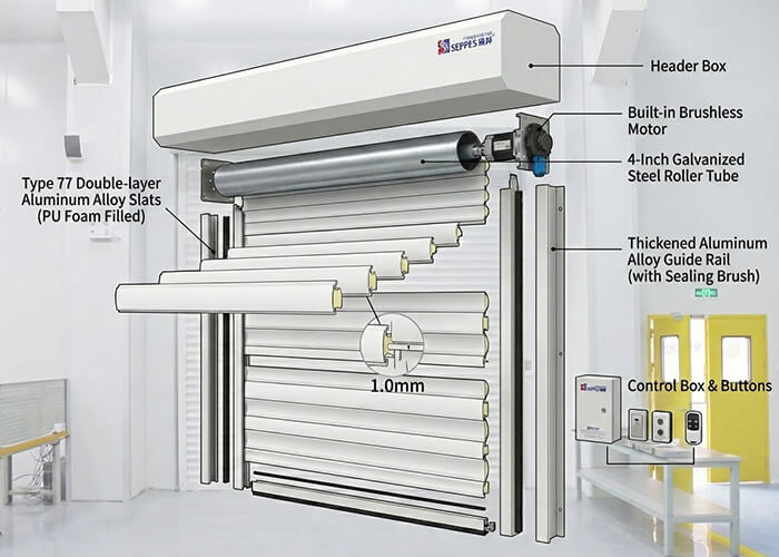 roller shutter door structure pic