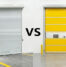 pvc vs. aluminum rolling shutter door pic