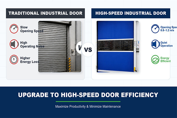 transparent high speed rolling door pic