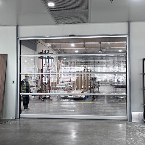 clear pvc high speed rolling door pic