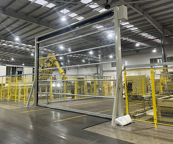 clear pvc high speed rolling door pic