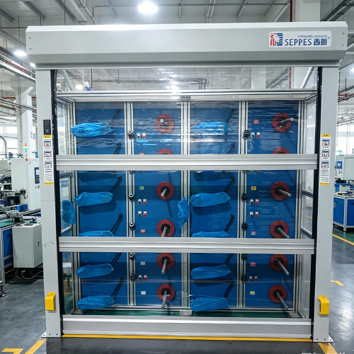 clear pvc high speed rolling door pic