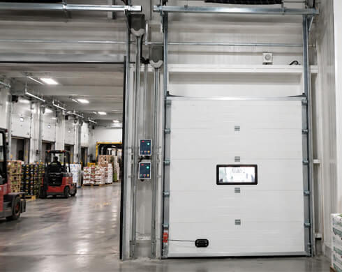 Seafood distribution center industrial door solution