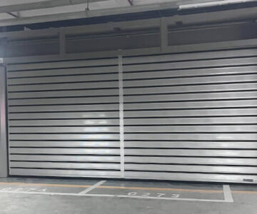 high speed parking garage doors