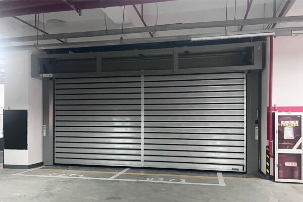 high speed parking garage doors